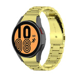 Bracelet de montre en acier à trois maillons, pour Samsung Galaxy Watch 5 40mm, pour Samsung Galaxy Watch 5 Pro 45mm