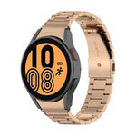 Bracelet de montre en acier à trois maillons, pour Samsung Galaxy Watch 5 40mm, pour Samsung Galaxy Watch 5 Pro 45mm