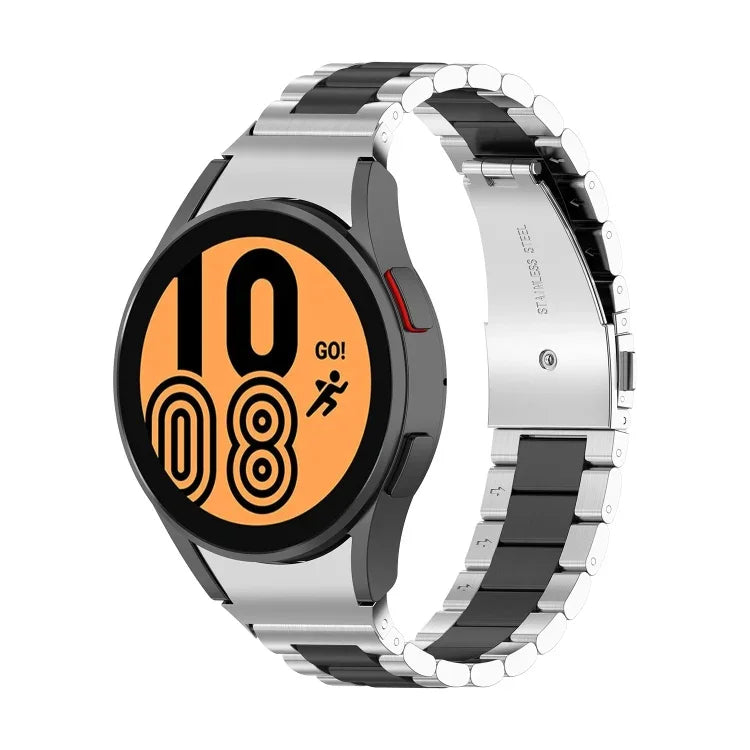 Bracelet de montre en acier à trois maillons, pour Samsung Galaxy Watch 5 40mm, pour Samsung Galaxy Watch 5 Pro 45mm