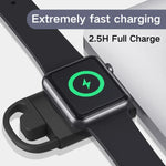 Chargeur portable sans fil intelligent double USB T09-A pour Apple Watch Series, pour Apple Watch Series