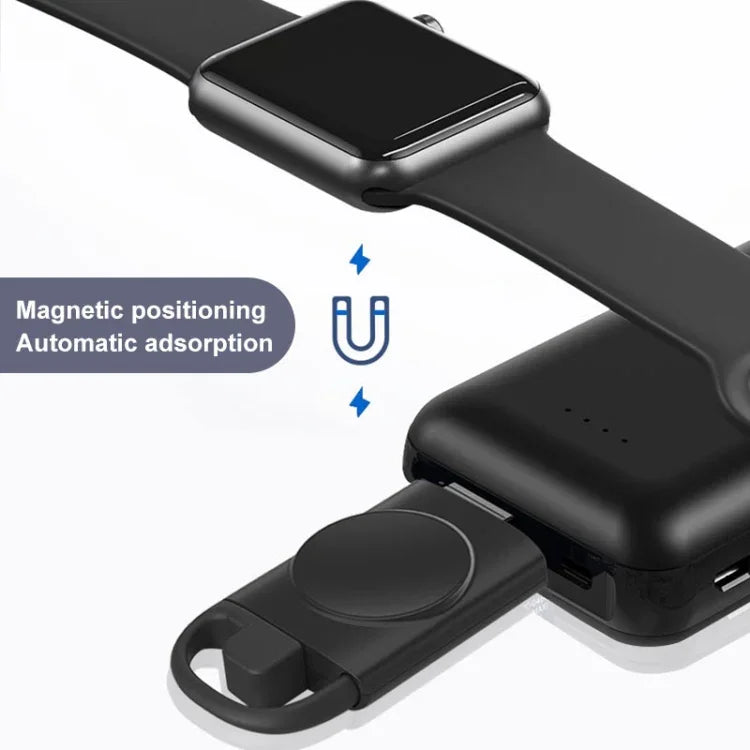 Chargeur portable sans fil intelligent double USB T09-A pour Apple Watch Series, pour Apple Watch Series