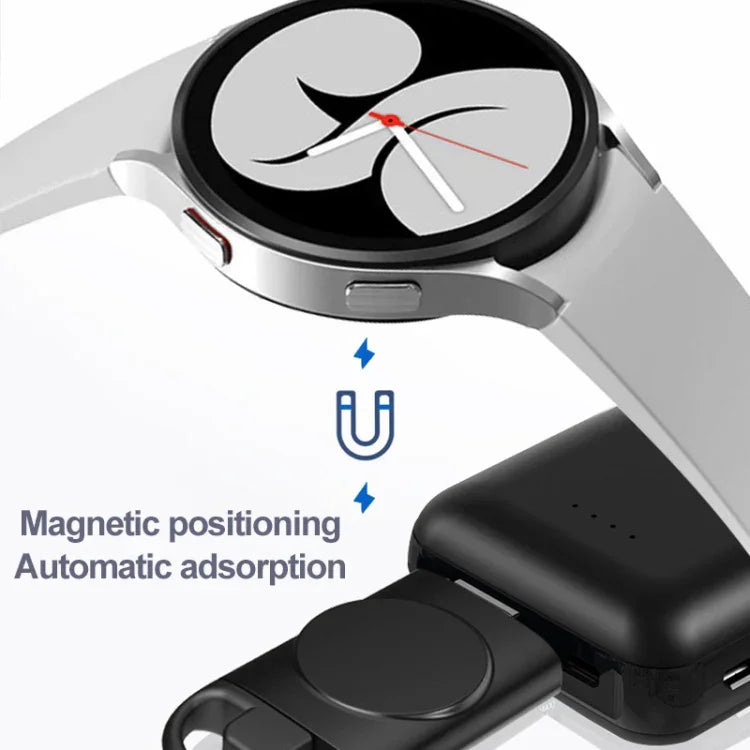 Chargeur portable sans fil intelligent T09-S USB+Type-C pour montres Samsung, pour montres Samsung