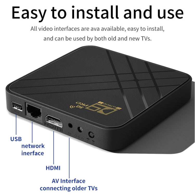 Boîtier TV Android D9 PRO 2.4G/5G WIFI 4K HD, D9 PRO prise australienne, D9 PRO prise américaine, D9 PRO prise européenne, D9 PRO prise britannique
