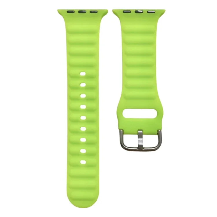 Bracelet de montre en silicone unicolore pour Apple Watch Series, 7 45mm / 6&SE&5&4 44mm / 3&2&1 42mm, 7 41mm / 6&SE&5&4 40mm / 3&2&1 38mm
