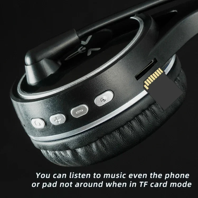 Casque de jeu ergonomique Bluetooth sans fil avec microphone long SOYTO SY-T30C, réduction de bruit, SY-T30C