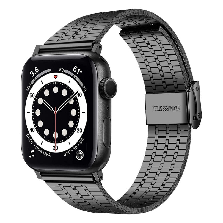 Bracelet de montre en acier pour Apple Watch Series 7 45mm / 6&SE&5&4 44mm / 3&2&1 42mm, 7 41mm / 6&SE&5&4 40mm / 3&2&1 38mm