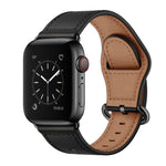 Bracelet de montre en cuir véritable pour Apple Watch Series, 7 45mm / 6&SE&5&4 44mm / 3&2&1 42mm, 7 41mm / 6&SE&5&4 40mm / 3&2&1 38mm