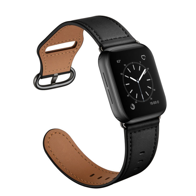 Bracelet de montre en cuir véritable pour Apple Watch Series, 7 45mm / 6&SE&5&4 44mm / 3&2&1 42mm, 7 41mm / 6&SE&5&4 40mm / 3&2&1 38mm