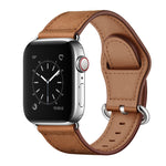 Bracelet de montre en cuir véritable pour Apple Watch Series, 7 45mm / 6&SE&5&4 44mm / 3&2&1 42mm, 7 41mm / 6&SE&5&4 40mm / 3&2&1 38mm