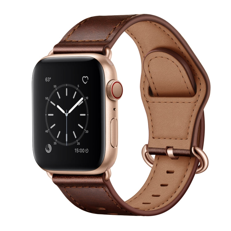 Bracelet de montre en cuir véritable pour Apple Watch Series, 7 45mm / 6&SE&5&4 44mm / 3&2&1 42mm, 7 41mm / 6&SE&5&4 40mm / 3&2&1 38mm