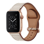 Bracelet de montre en cuir véritable pour Apple Watch Series, 7 45mm / 6&SE&5&4 44mm / 3&2&1 42mm, 7 41mm / 6&SE&5&4 40mm / 3&2&1 38mm