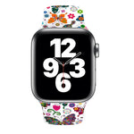 Bracelet de montre à impression "clou unique" pour Apple Watch Series, 7 45mm / 6&SE&5&4 44mm / 3&2&1 42mm, 7 41mm / 6&SE&5&4 40mm / 3&2&1 38mm
