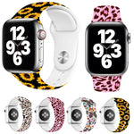 Bracelet de montre à impression "clou unique" pour Apple Watch Series, 7 45mm / 6&SE&5&4 44mm / 3&2&1 42mm, 7 41mm / 6&SE&5&4 40mm / 3&2&1 38mm