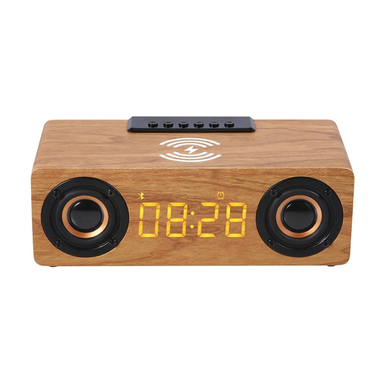 Enceinte Bluetooth multifonctionnelle en bois de bureau, haut-parleur sans fil K1