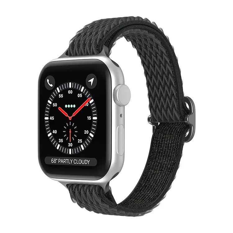 Bracelet de montre en nylon à petite taille de vague pour Apple Watch Series, 7 45mm / 6&SE&5&4 44mm / 3&2&1 42mm, 7 41mm / 6&SE&5&4 40mm / 3&2&1 38mm