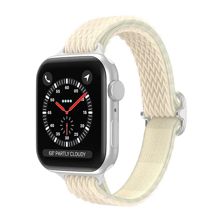 Bracelet de montre en nylon à petite taille de vague pour Apple Watch Series, 7 45mm / 6&SE&5&4 44mm / 3&2&1 42mm, 7 41mm / 6&SE&5&4 40mm / 3&2&1 38mm