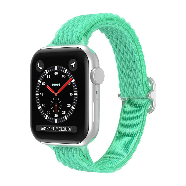 Bracelet de montre en nylon à petite taille de vague pour Apple Watch Series, 7 45mm / 6&SE&5&4 44mm / 3&2&1 42mm, 7 41mm / 6&SE&5&4 40mm / 3&2&1 38mm