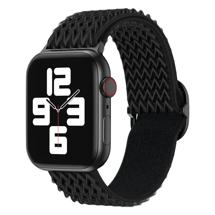 Bracelet de montre en nylon ondulé pour Apple Watch Series, 7 45mm / 6&SE&5&4 44mm / 3&2&1 42mm, 7 41mm / 6&SE&5&4 40mm / 3&2&1 38mm