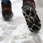 1 paire de crampons antiglisse à 19 dents pour chaussures de randonnée/escalade, taille L (noir), taille L (orange), taille XL (noir), taille XL (orange)