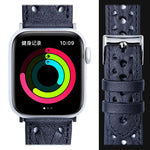 Genuine Leather Woven Watch Strap For Apple Watch Series, 7 45mm / 6&SE&5&4 44mm / 3&2&1 42mm, 7 41mm / 6&SE&5&4 40mm / 3&2&1 38mm