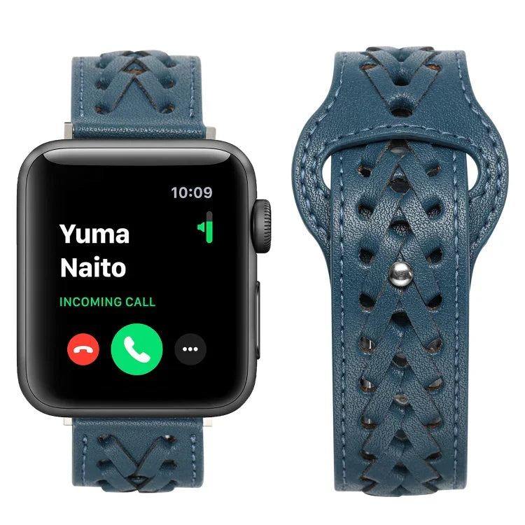 Bracelet de montre tissé pour Apple Watch Series, 7 45mm / 6&SE&5&4 44mm / 3&2&1 42mm, 7 41mm / 6&SE&5&4 40mm / 3&2&1 38mm