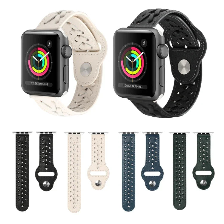 Bracelet de montre tissé pour Apple Watch Series, 7 45mm / 6&SE&5&4 44mm / 3&2&1 42mm, 7 41mm / 6&SE&5&4 40mm / 3&2&1 38mm