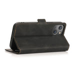 Retro Magnetic Closing Clasp Leather Case, For iPhone 14 Pro Max, For iPhone 14 Pro, For iPhone 14, For iPhone 14 Plus