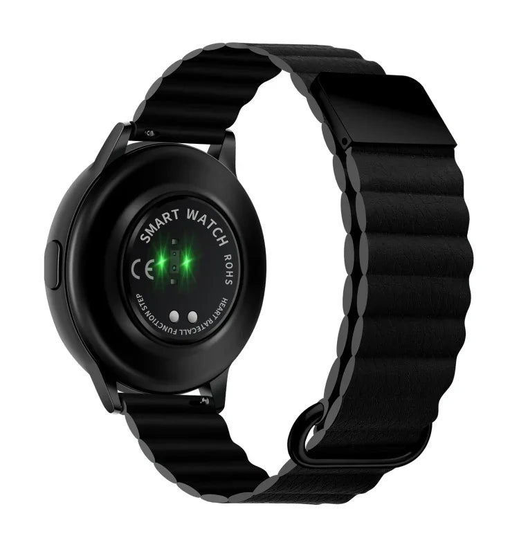 Bracelet de montre en cuir à boucle magnétique, 20 mm pour Samsung Galaxy Watch3 41 mm, 20 mm pour Samsung Galaxy Watch3 45 mm, 22 mm pour Samsung Galaxy Watch3 41 mm, 22 mm pour Samsung Galaxy Watch3 45 mm
