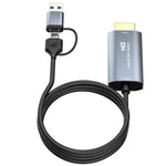 Carte de capture vidéo HD HDMI/M vers USB-Type C/M, Longueur : 2m, Z36