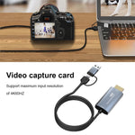 Carte de capture vidéo HD HDMI/M vers USB-Type C/M, Longueur : 2m, Z36