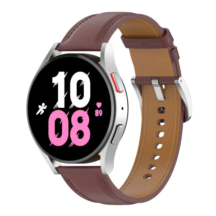 Bracelet de montre en cuir premium, Pour Samsung Galaxy Watch 5 40mm, Pour Samsung Galaxy Watch 5 44mm, Pour Samsung Galaxy Watch 5 Pro 45mm