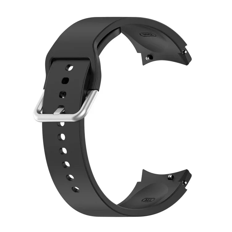 Bracelet de montre officiel en silicone argenté à boucle ronde, pour Samsung Galaxy Watch 5 44mm