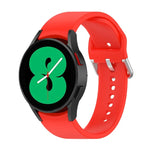 Bracelet de montre officiel en silicone argenté à boucle ronde, pour Samsung Galaxy Watch 5 44mm
