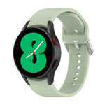 Bracelet de montre officiel en silicone argenté à boucle ronde, pour Samsung Galaxy Watch 5 44mm