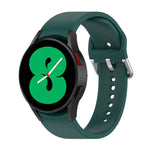 Bracelet de montre officiel en silicone argenté à boucle ronde, pour Samsung Galaxy Watch 5 44mm