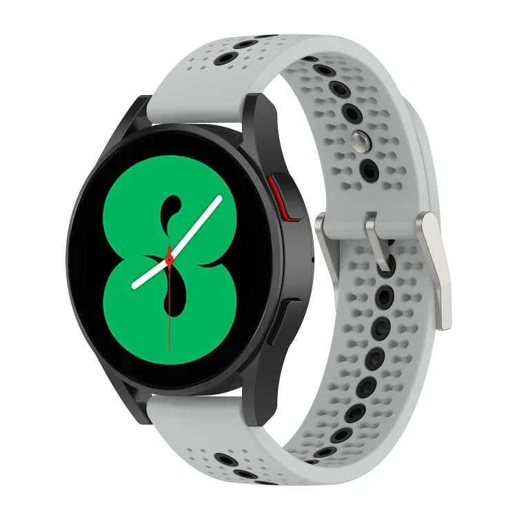 Bracelet de montre en silicone coloré de 20 mm avec trous, pour Samsung Galaxy Watch 5 40mm, pour Samsung Galaxy Watch 5 44mm, pour Samsung Galaxy Watch 5 Pro 45mm