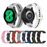 Bracelet de montre en silicone coloré de 20 mm avec trous, pour Samsung Galaxy Watch 5 40mm, pour Samsung Galaxy Watch 5 44mm, pour Samsung Galaxy Watch 5 Pro 45mm