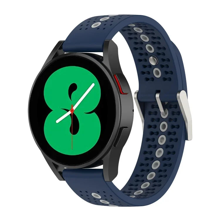 Bracelet de montre en silicone coloré de 20 mm avec trous, pour Samsung Galaxy Watch 5 40mm, pour Samsung Galaxy Watch 5 44mm, pour Samsung Galaxy Watch 5 Pro 45mm