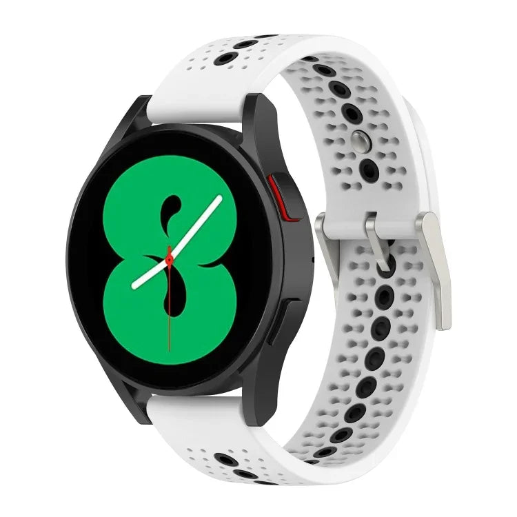 Bracelet de montre en silicone coloré de 20 mm avec trous, pour Samsung Galaxy Watch 5 40mm, pour Samsung Galaxy Watch 5 44mm, pour Samsung Galaxy Watch 5 Pro 45mm