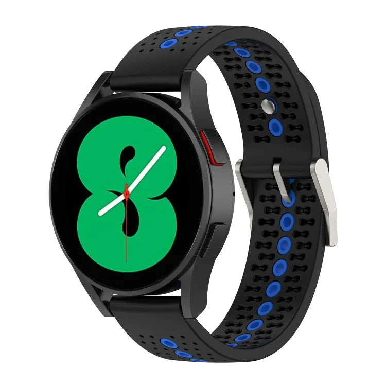 Bracelet de montre en silicone coloré de 20 mm avec trous, pour Samsung Galaxy Watch 5 40mm, pour Samsung Galaxy Watch 5 44mm, pour Samsung Galaxy Watch 5 Pro 45mm