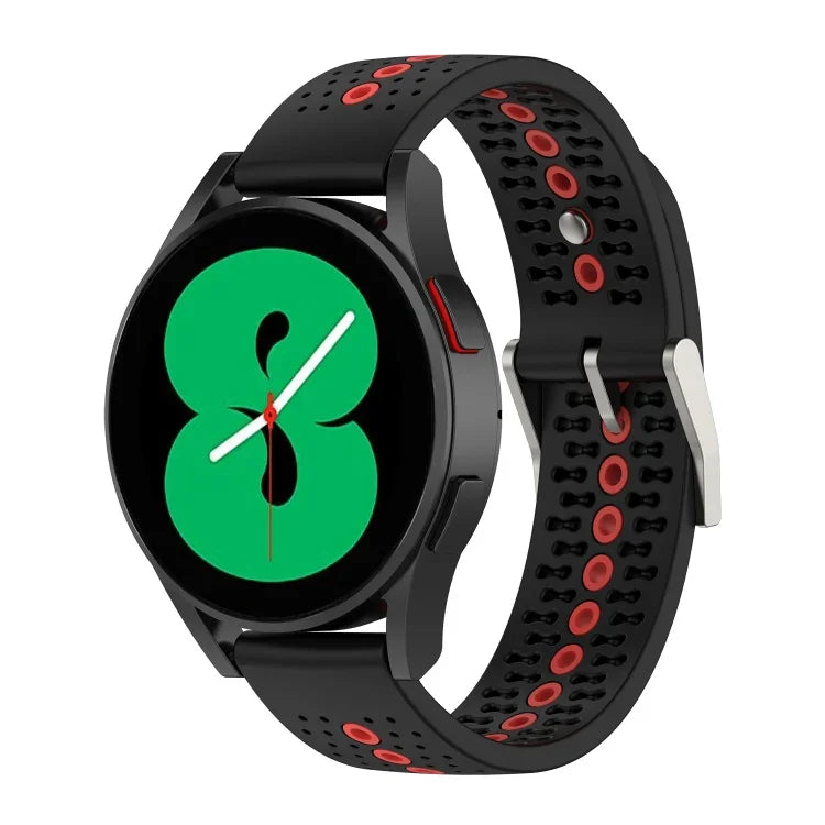 Bracelet de montre en silicone coloré de 20 mm avec trous, pour Samsung Galaxy Watch 5 40mm, pour Samsung Galaxy Watch 5 44mm, pour Samsung Galaxy Watch 5 Pro 45mm