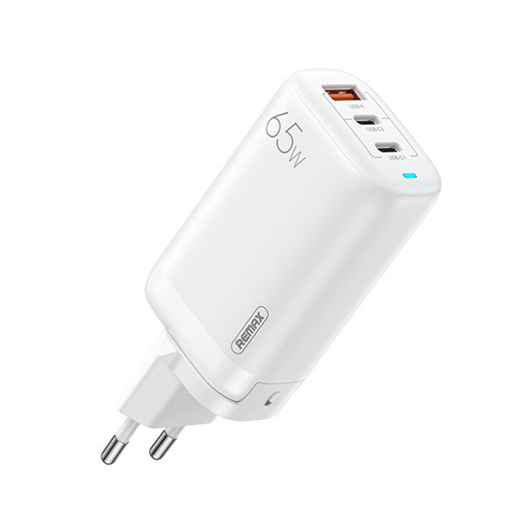 Chargeur rapide REMAX RP-U55 Territory Series 65W USB + double interface USB-C / Type-C, prise EU, prise UK, prise CN