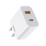 Chargeur rapide REMAX RP-U68 Speedy Series 20W USB + interface USB-C/Type-C, prise CN, prise EU, prise UK, prise US
