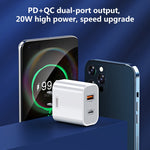 Chargeur rapide REMAX RP-U68 Speedy Series 20W USB + interface USB-C/Type-C, prise CN, prise EU, prise UK, prise US