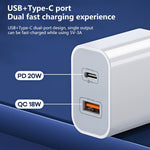 Chargeur rapide REMAX RP-U68 Speedy Series 20W USB + interface USB-C/Type-C, prise CN, prise EU, prise UK, prise US
