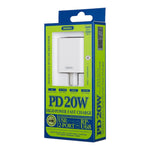 Chargeur rapide REMAX RP-U68 Speedy Series 20W USB + interface USB-C/Type-C, prise CN, prise EU, prise UK, prise US