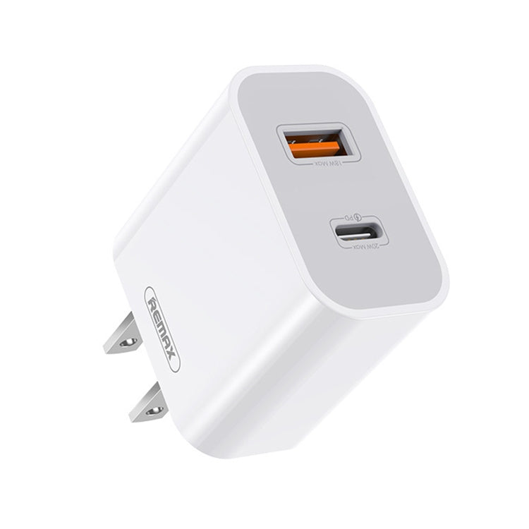 Chargeur rapide REMAX RP-U68 Speedy Series 20W USB + interface USB-C/Type-C, prise CN, prise EU, prise UK, prise US