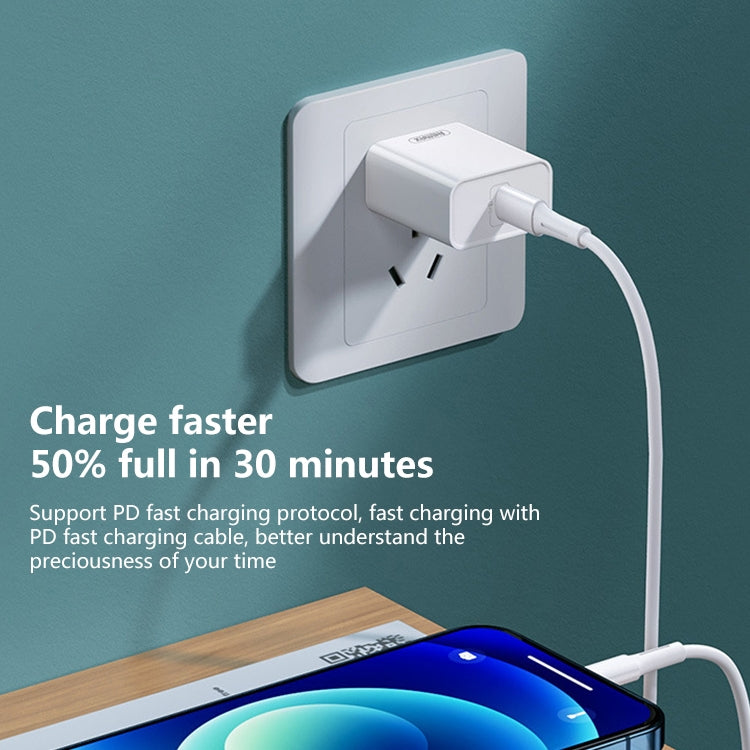 Chargeur rapide REMAX RP-U70 Jane Series 20W USB-C/Type-C PD, prise CN, prise UK, prise US