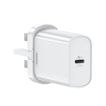 Chargeur rapide REMAX RP-U70 Jane Series 20W USB-C/Type-C PD, prise CN, prise UK, prise US