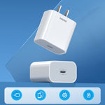 Chargeur rapide REMAX RP-U79 Speed Series 20W USB-C/Type-C multi-compatible, prise CN, prise EU, prise UK